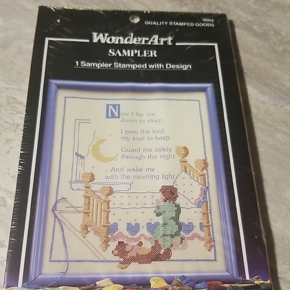 WonderArt Sampler A Child's Prayer  Cross stitch